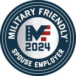 An Image of the Albemarle Military Friendly Spouse Employer Badge for 2024